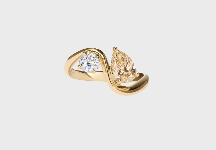 Cushla Whiting Zaha Diamond Toi et Moi engagement ring